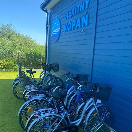 Blekitny بيت خشبي